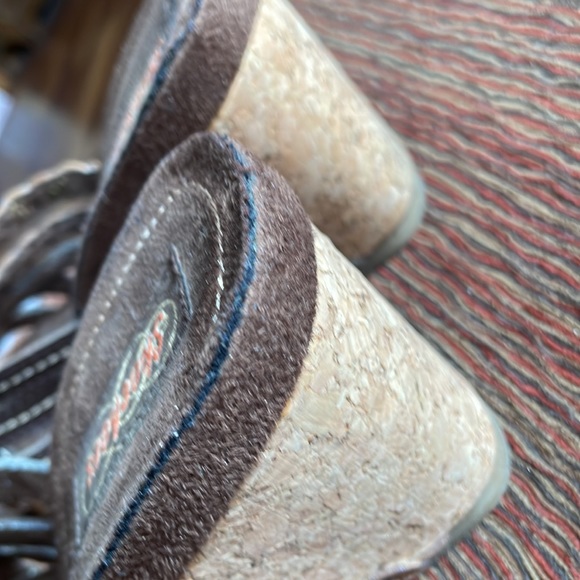 Skechers Women’s Brown Slide On Heeled Sandals. Good Condition. Size 8. - Picture 8 of 13